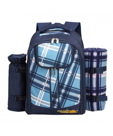 Picnic Backpack Bag for 2 Person with Cooler Compartment